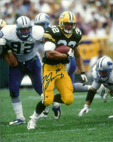 Packers TRAVIS JERVEY Signed 8x10 AUTO Photo #5- SB XXXI Champ, 1997 Pro Bowl