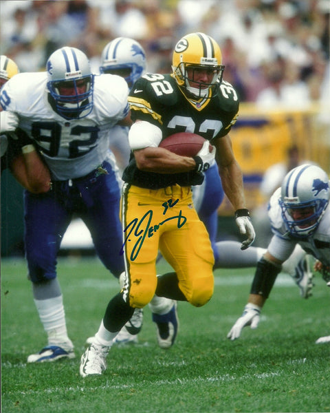 Packers TRAVIS JERVEY Signed 8x10 AUTO Photo #5- SB XXXI Champ, 1997 Pro Bowl