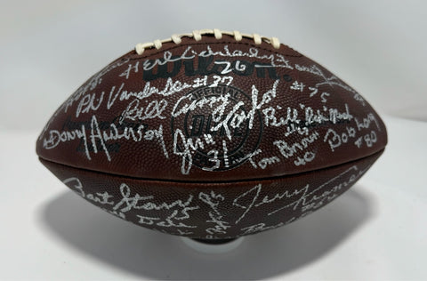Packers Multi Signed SUPER BOWL I & II Authentic Duke Football - 32 Signatures