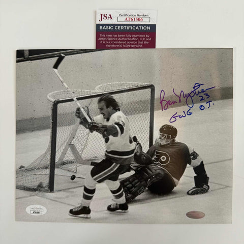 Autographed/Signed Bob Nystrom New York Islanders 8x10 Hockey Photo JSA COA