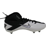 Christian McCaffrey Autographed/Signed Black White Nike Cleats Beckett 44988