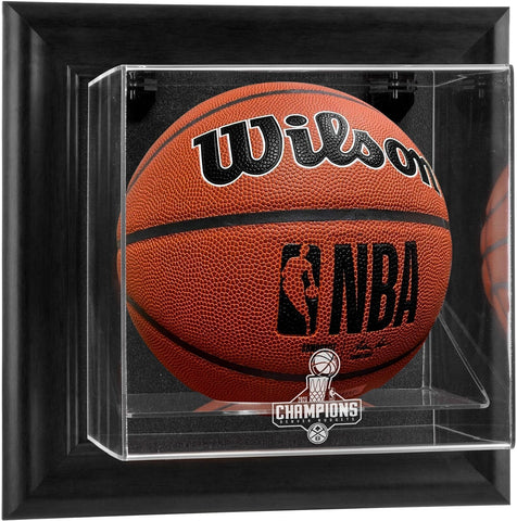 Nuggets Black Framed Wall-Mount 23 NBA Finals Champs Logo Basketball Display