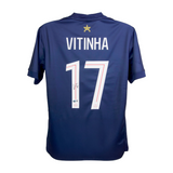 Vitinha Signed PSG Home Soccer Jersey #17 with Beckett Witness