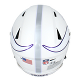 Justin Jefferson Autographed Vikings 2024 Alt. Speedflex Helmet W/ Visor Beckett