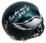 Chuck Bednarik HOF Signed/Inscribed Eagles Mini Football Helmet JSA 213108