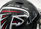 Matt Ryan Auto Falcons Full Size Helmet 2016 NFL MVP (Smudge) Beckett WL25970
