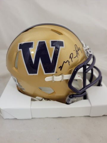 MICHAEL PENIX JR SIGNED WASHINGTON HUSKIES SPEED MINI HELMET BECKETT QR