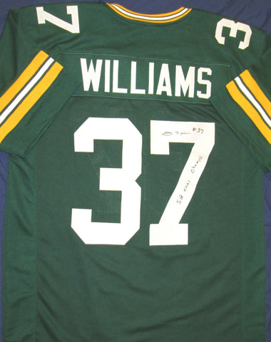 Packers TYRONE WILLIAMS Signed Custom Green Jersey AUTO w/ "SB XXXI Champs"