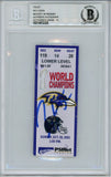 Ray Lewis Signed Baltimore Ravens Ticket 10/28/01 vs Jaguars BAS Slab 39469