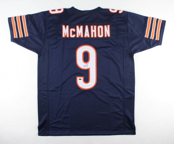 Jim McMahon Signed Chicago Bears Jersey (Schwartz COA) Super Bowl XX Q.B.