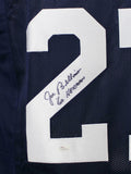 Joe Bellino Autographed/Signed College Style Blue XL Jersey Heisman 60 JSA 13420