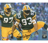 Gilbert Brown Signed Green Bay Packers Unframed 8x10 Photo w/ "The Gravedigger"