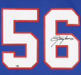 Lawrence Taylor Autographed New York Giants Blue M&N Jersey Fanatics