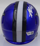 Leighton Vander Esch Autographed Blue Flash Mini Helmet Cowboys Fanatics B788846