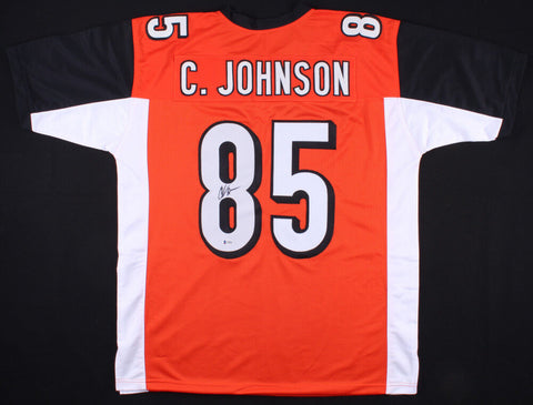 Chad "Ocho Cinco" Johnson Signed Bengals Jersey (Beckett) 6x Pro Bowl W.R.
