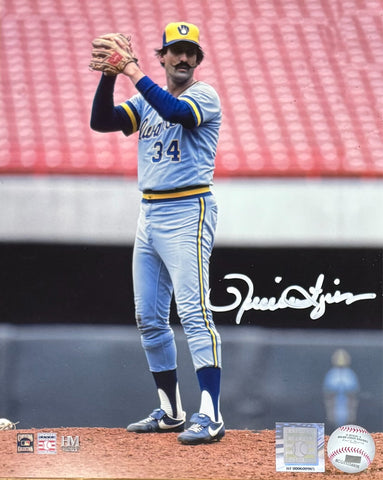 Brewers Hall of Famer ROLLIE FINGERS Signed 8x10 Photo #8 AUTO ~ HOF MVP CY