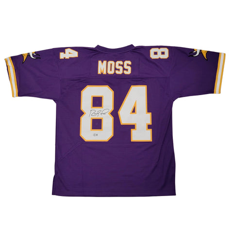 Randy Moss Signed Minnesota Vikings 1998 Purple Mitchell & Ness Jersey Beckett