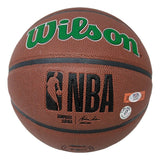 Larry Bird Signed Wilson NBA Boston Celtics Logo Basketball Bird+PSA/DNA