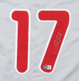 Scott Rolen Philadelphia Signed Gray Baseball Jersey BAS
