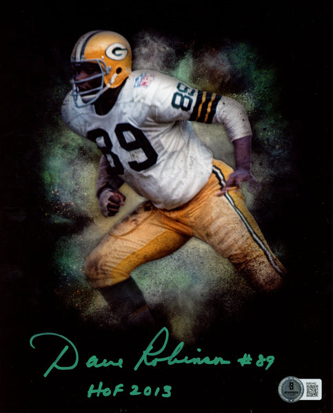 Dave Robinson Autographed/Signed Green Bay Packers 8x10 Photo Beckett 59477