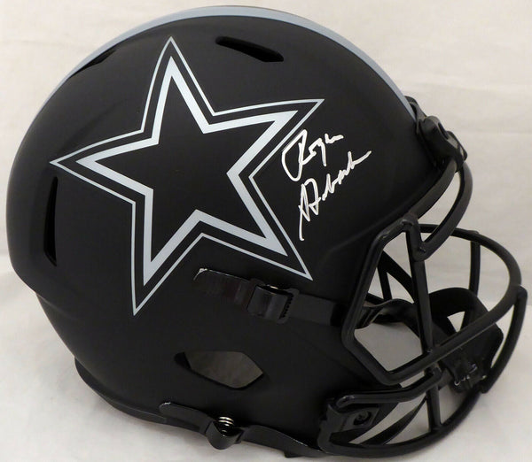 ROGER STAUBACH AUTOGRAPHED ECLIPSE COWBOYS FULL SIZE SPEED HELMET BECKETT 185835