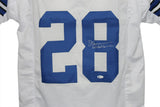 Darren Woodson Autographed/Signed Pro Style White XL Jersey BAS 33205