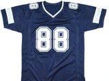 Michael Irvin Autographed Blue Pro Style Jersey - Beckett W Hologram *Black
