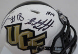 SHAQUEM & SHAQUILL GRIFFIN AUTOGRAPHED UCF SPEED MINI HELMET MCS HOLO 134377