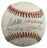 500 HR Club (12) Mantle, Aaron, Mays, Williams Signed OAL Baseball JSA #XX38267