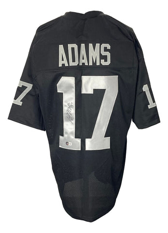 Davante Adams Signed Custom Black Pro-Style Football Jersey BAS ITP