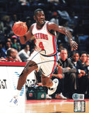 Joe Dumars Autographed Signed 8x10 Photo Detroit Pistons Beckett BAS QR #BS12900