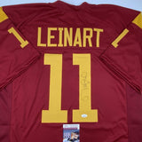 Autographed/Signed Matt Leinart USC Southen Cal Red College Jersey JSA COA