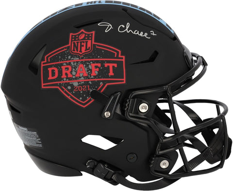Ja'Marr Chase Cincinnati Bengals Signed 2021 NFL Draft Flex Authentic Helmet