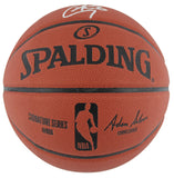 Warriors Stephen Curry Authentic Signed Spalding Indoor/Outdoor Basketball JSA