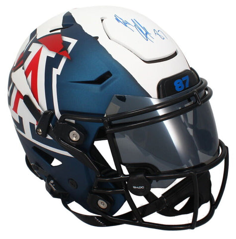 ROB GRONKOWSKI Autographed Patriots/Wildcats Authentic Speed Flex Helmet RADTKE