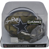 Tony Dorsett Signed Dallas Cowboys Camo Mini Helmet Beckett 45949