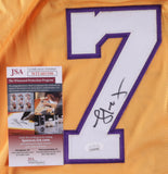 Lamar Odom Signed Lakers Jersey (JSA COA) Los Angeles #4 Overall Pick 1999 Draft