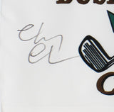 Chevy Chase Signed Caddyshack White Bushwood Country Club Flag