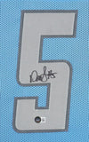 David Montgomery Signed 35x43 Framed Detroit Lions Jersey (Beckett) Iowa St. R.B