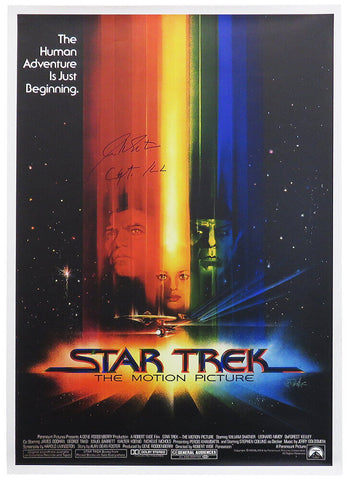 William Shatner Signed Star Trek Full Size Movie Poster w/Capt Kirk - (SS COA)