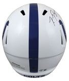 Colts Kwity Paye Authentic Signed Full Size Speed Rep Helmet w/ Case BAS Wit