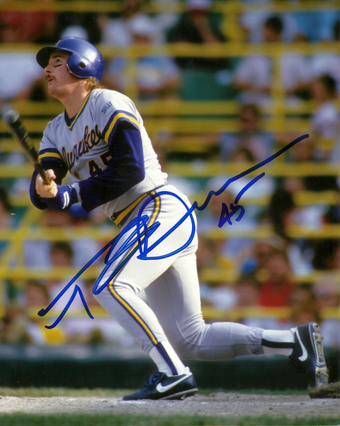 Milwaukee Brewers Outfielder ROB DEER Signed 8x10 Action Photo #3 AUTO