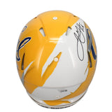 Jared Goff Signed Rams / Cal Bears Custom Painted Authentic Helmet Fanatics