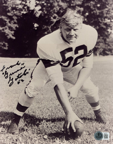 Frank Gatski Autographed Cleveland Browns 8x10 Photo Gunner BAS 45532