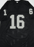 Raiders Quarterback JIM PLUNKETT Signed Custom Replica Black Jersey AUTO - JSA