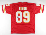Andre Rison Signed Kansas City Chiefs Jersey (JSA QR) 5xPro Bowl Wide Receiver