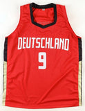 Franz Wagner Signed Team Germany Red Jersey (Beckett) Orlando Magic Forward