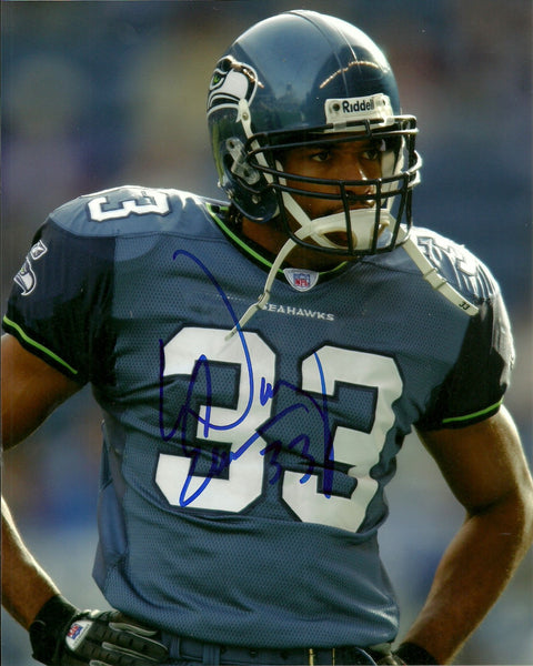 Seattle Seahawks DOUG EVANS Signed 8x10 Photo #1 AUTO ~ Def Back 2002-2003
