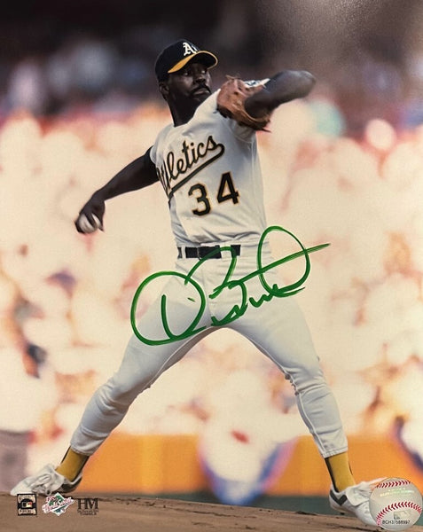 Oak Athletics World Series Champ DAVE STEWART Signed 8x10 photo #1 AUTO