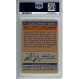 Julius Erving Autographed New Jersey Nets 1972 Topps #195 PSA 4 Slab Card 54678